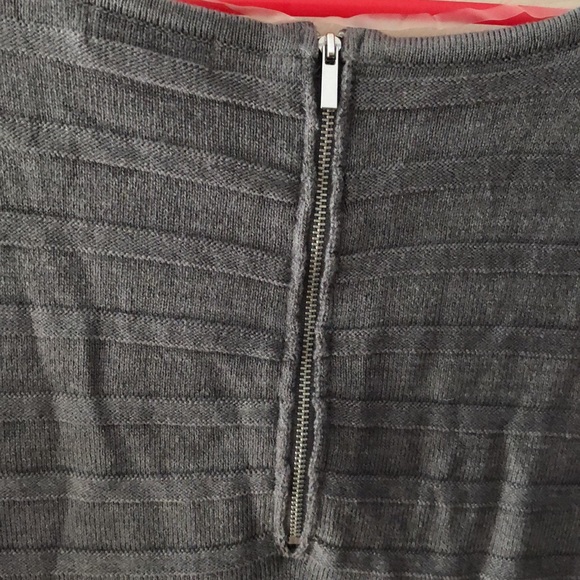 NWT Reitman's Grey Sweater Dress with 3/4 Sleeves - Picture 4 of 14